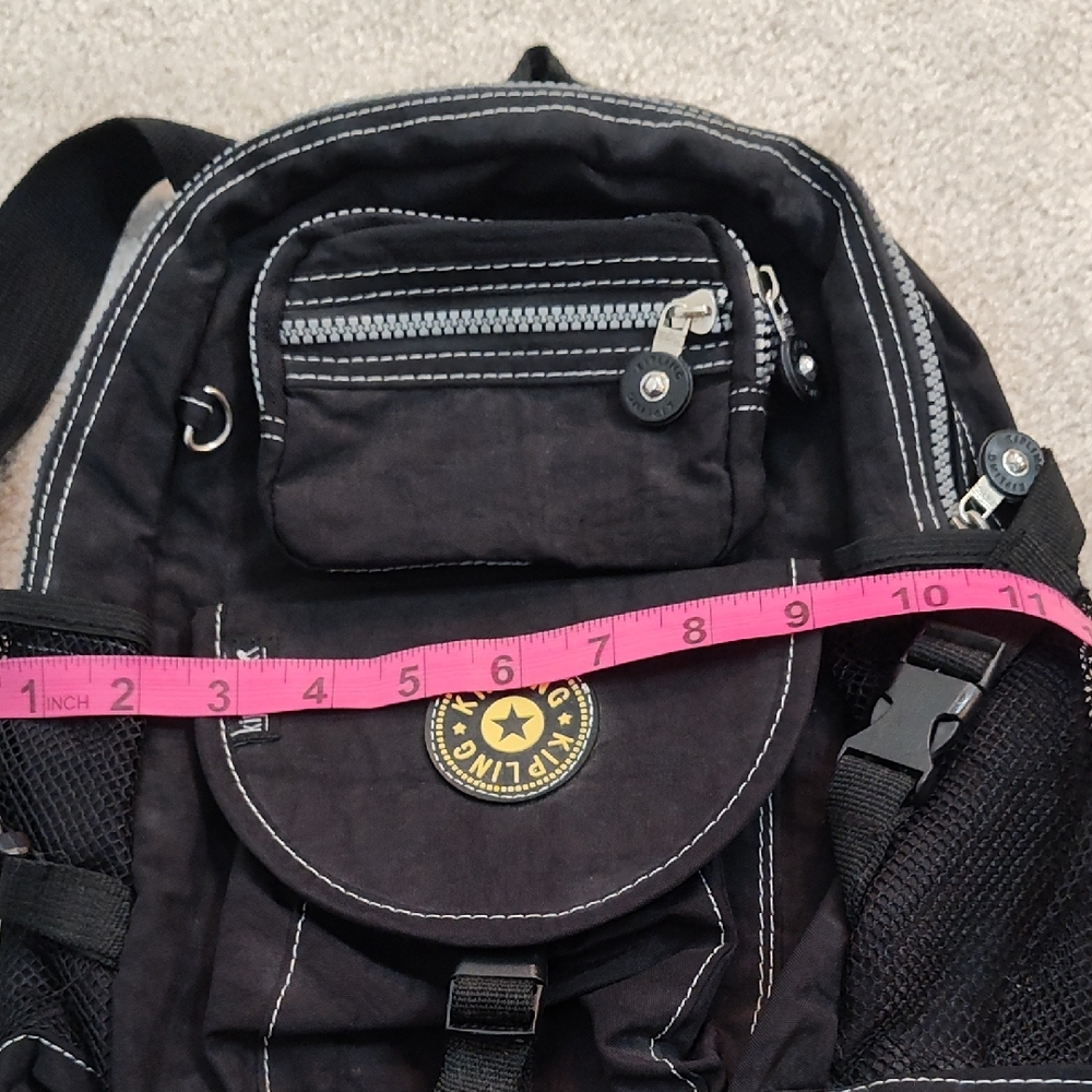 Kipling Black Backpack With Logo Patch - image 6